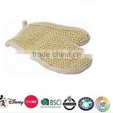 bath mitt/2015 Natural sisal mitt,bath glove massage cotton glove/rayon bath mitt/scrubber