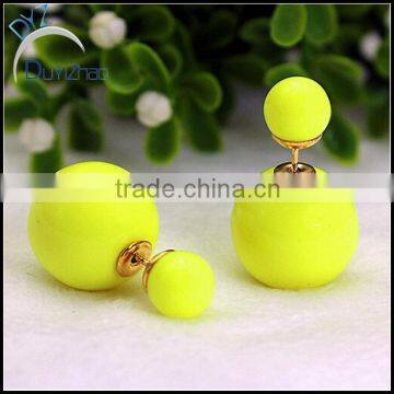 candy-colored earrings for women classic design double earrings