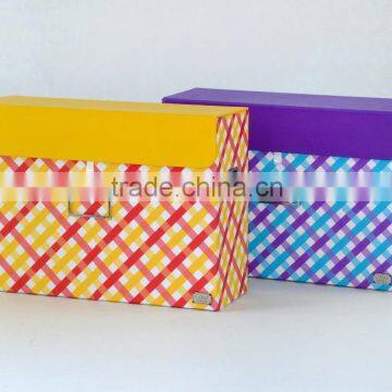 Paper Cardboard office Stationery Hanging file box with Lid