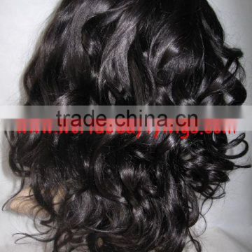 chinese human remy hair lace front wig