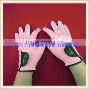 quality exquisite custom cheap golf gloves logo design different material