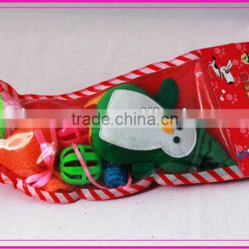 2013 christmas stocking cat toy set cat accessories