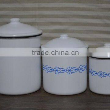 Metal enamel canister set,high quality tumbler