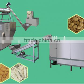 Textured soya bean chunks processing line