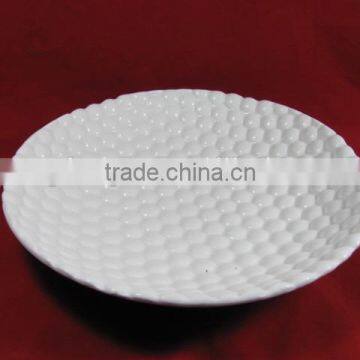 YF13066 net shape ceramic art plate