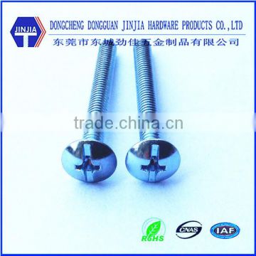 ASME m5#-32*38 comb phillips slotted truss screws blue zinc