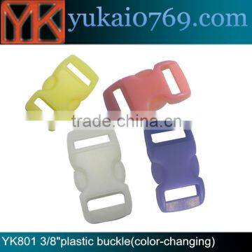 Yukai Hot selling bag accessories side release curved buckle 3/8" for bag