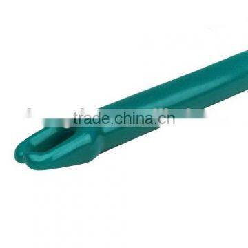 14mm long 20mm diameter green Plastic Hanger Pipe Caps grips with end hook