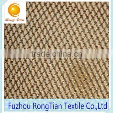 Best Price Polyester Tricot Shinny Yellow Diamond Mesh Net Fabric for Cloth Lining photo-3