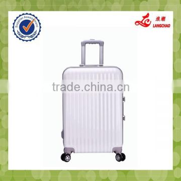 White Color Suitcase Four Wheels High-end Eminent Luggage Pilot Carry Case                        
                                                Quality Choice