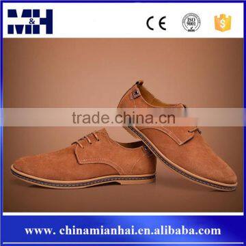 Casual Style Popular Trend Leather Office Men Rubber Shoe