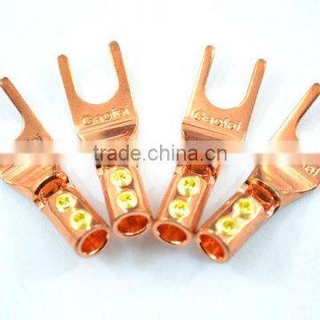 Gaofei OFC Red copper HI-END Speaker Spade Plug