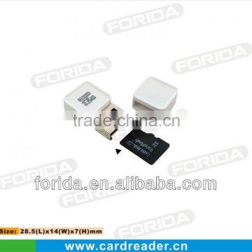 Mini USB 2.0 single TF card reader ,usb 2.0 card reader