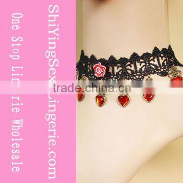 Red Vintage Lace Necklace fashion jewelry made in china wholesale