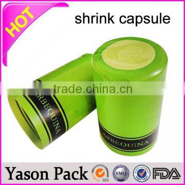 Yason heat shrink wrap capsule for wine bottles bottle cap sleeve shrink cap manufactured in china