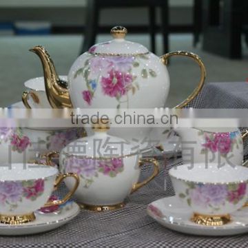 modern fine china tea set fine bone china tea set for resturant hotel