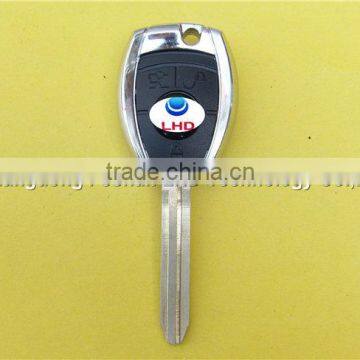 3 Buttons Blank Transponder Key Shell for Toyota TOY43 Blade Remote Key