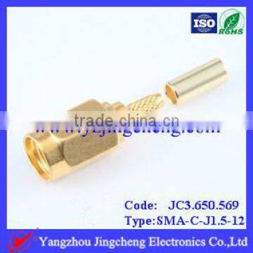 SMA male plug for RG174,RG316,LMR100 connector,RF connector, SMA connector