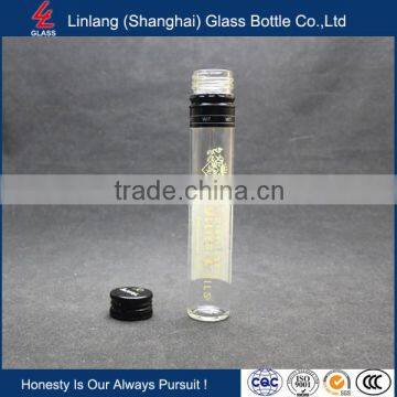 High Transparent Long Export Vodka Glass Botle with Cap