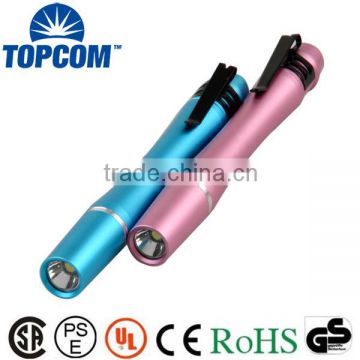 Warm White Light Aluminum Alloy LED Torch Light Pen