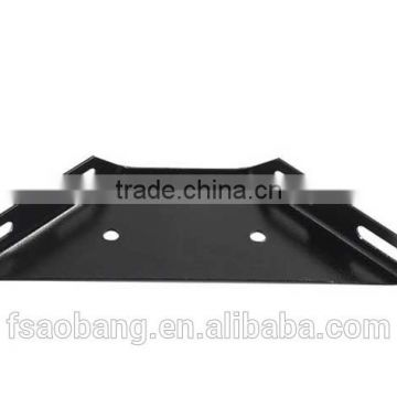 hardware furniture corner brace/white coating iron bed plate bracket