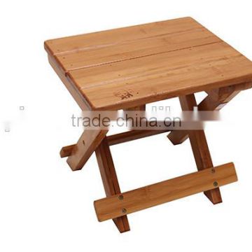 Stylish And Compact Folding Bamboo Beach Stool