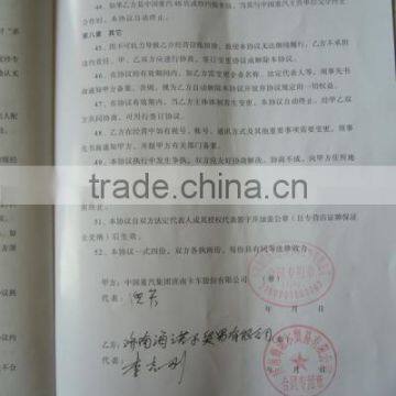 Certificate Of Monopoly Of Qinren Brand Auto Parts