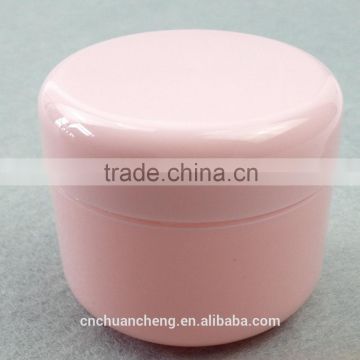 Hot selling Wholesale cosmetic packaging pp materials 50g small pink round plastic containers decorative cream jar Jelly bottle                        
                                                Quality Choice