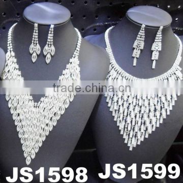 moroccan rhinestone necklace wedding jewelry set