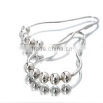 Stainless steel bottle gourd-type mixed beads beaded shower curtain hook shower curtain ring