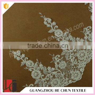 HC-1868-1 Hechun Flower Rhinestone Bead Embroidery Chemical Lace Trim