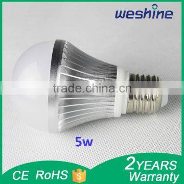 High quality nice heat sink E27 5W LED bulb lamp