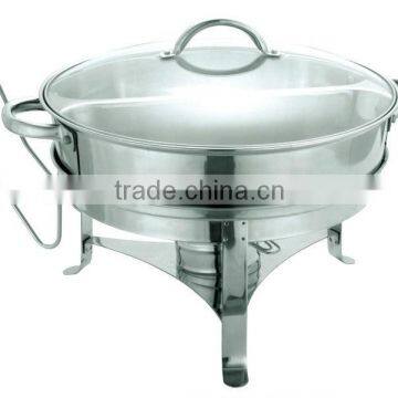 stainless glass lid chafing dish burner