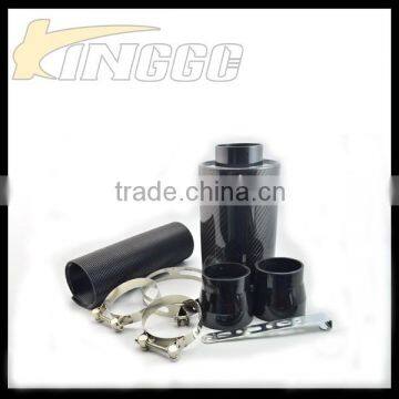 Hot Product Universal Real Black Carbon Fiber Expandable Car Air Intake Kit photo-5