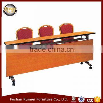 Hot sale high quality folding wooden top modern folding conference table