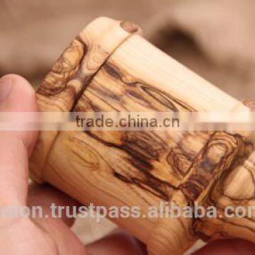 Olive Wood Carved Goblet Wineglass Hand Made photo-1