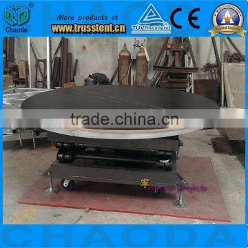 2015 hot sale China aluminum hydraulic revolving stage                        
                                                Quality Choice