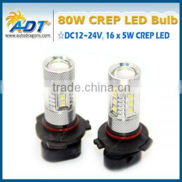 80W 850LM H4 H7 H9 H11 H16 9005 9006 LED Low Beam Headlights DRL Fog Bulbs