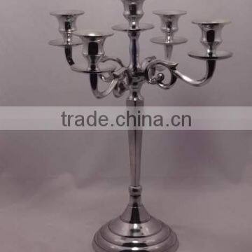 ALUMINIUM 5 CANDLE HOLDER