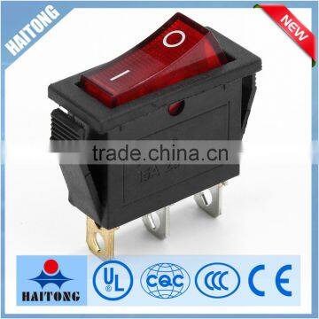 KCD-3 3P rocker switch with red lamp high quality rocker switch t85