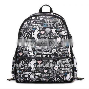 the stylish cartoon pu backpacks bag