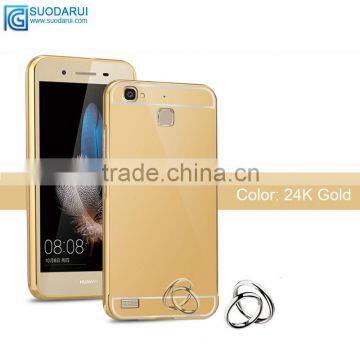 High Quality Aluminum Metal Mirror Case for Huawei Mate 7 Mirror Back Cover Case