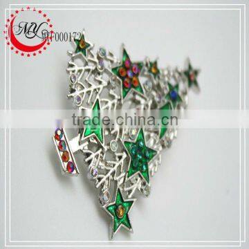 Christmas tree shape cheap bulk brooch