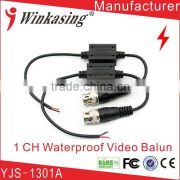 Waterproof Coaxial Cat5 BNC Video Balun for CCTV Security Camera