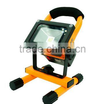 2016 10w rechargeable replaceable battery case dimmable led flood light
