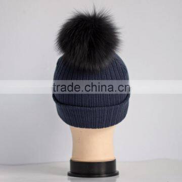 2016 Hot Selling Fur Hats With Fox Fur Poms photo-3