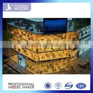 Miniature Architectural model with beautiful LED lights from China