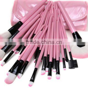 PINK Pro 32Pcs Pouch Bag Case Superior Soft Cosmetic Makeup Brush Set Kit