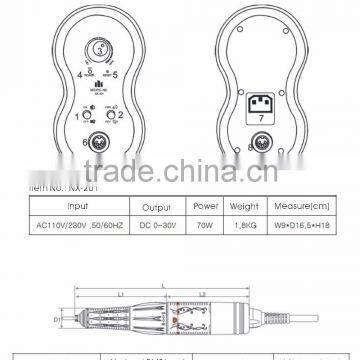 Micro Nail Drill Original Made in Korea Manicure Nail Drill 50000rmp & Dental Polishing Machine photo-3