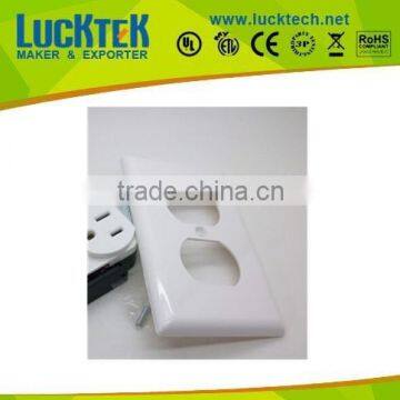 1 Gang Duplex Receptacle Plastic wall socket plates